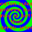 Four identical spiral patterns with alternating blue and green rings, overlaid with red text reading "boston rules", "sugankees", "is better than", and "derek jeter".