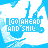 Pixelated blue and white icon with repeated text 'GOAHEAD AND SMILE' over a guitar silhouette background.