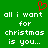Green background with white pixelated text reading 'all i want for christmas is you...' and a red heart symbol above the text.