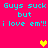 Cyan pixelated text repeats 'Guys suck but i love em!!' on a bright pink background with yellow and orange heart symbols.