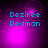 Pixelated text 'Deziree Redman' in cyan on a purple gradient background with shifting light effects.
