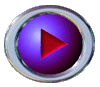 Two circular purple buttons with red play triangles, each bordered by a silver ring, displayed side-by-side on a gray background.