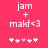 Pixelated text and symbols on a solid pink background with two variations of heart-shaped icons.