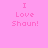 Pixelated text "I Love Shaun!" on pink background with green rectangular overlays shifting across the image.