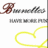 A static pixelated image shows a brown spiral shape, gray text-like forms, and yellow curved lines on white background.