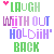 Pixelated text and symbols arranged in two on white background, with green heart icons at top-left and bottom-right