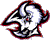 A stylized cartoon animal head with swirling white and black patterns, red eyes, and a red outline, shown in multiple animation frames with changing lower body elements.