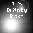 Four- of grayscale text-based animation showing "It's Britney Bitch" with varying light effects on dark background