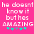 Pixelated text on bright pink background with turquoise and gray star-like symbols below.