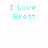 Pixelated cyan text on white background with gray rectangle in bottom-right corner, displaying four phrases in blocky font.