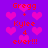 Purple background with pink heart shapes and red text reading "Gregg + Kylee 4 ever!!!" in two vertical