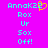 Cyan text 'AnnoK22' with yellow heart symbol on bright pink background, paired with identical cyan text list below.