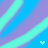 A 3x3 contact sheet of animated frames showing a gradient background with diagonal teal and purple stripes, blue text reading "damn regret," and small light blue hearts at the bottom center of each frame.