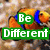 A pixelated clownfish image with overlaid text in green, blue, and yellow blocks.
