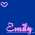Pixelated icon with blue background, pink heart symbol top-left, and stylized 'Emily' text bottom-center in pastel colors.