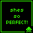 Four identical pixel-art display green text and alien icons on black backgrounds with green borders