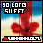 Animated sequence of red flower-like shapes against a blue and beige background with text overlays.