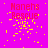 A bright pink background with red text reading "Manehs Rescue" and scattered yellow pixel clusters that shift position across frames.