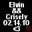 Pixelated text and symbols on a black background with red heart icons, showing animation changes in heart and arrow positions.