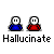 Pixel art buddy icon set with two figures in blue and red shirts, gray background, text bubbles changing across frames.