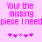 Pixelated pink text on light pink background with two of heart symbols, one with five hearts and the other with six hearts
