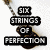 Animated sequence of a guitar with changing text overlays: 'SIX STRINGS OF PERFECTION', 'MY DREAM GUITAR!!!', and 'WANT THIS NOW!!!'