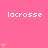 Pink background with repeated 'lacrosse' text and varying heart counts in
