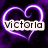 Animated purple neon heart outline with changing text and symbols over dark purple background.