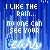 Pixelated blue background with white text reading "I LIKE THE RAIN... NO ONE CAN SEE YOUR tears" in three , where the word "tears" is stylized and animated