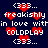 Pixelated digital artwork with red hearts and white text on dark blue background, featuring repeated phrases and symbols.