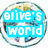 Six circular icons with peace symbol backgrounds display different text phrases in light blue boxes.