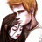 Pixelated image of two figures embracing, one with light brown hair and the other with dark brown hair, accompanied by text labels.