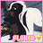 Pixelated character with white hair and wings, wearing dark clothing, standing against a blurred background with text "FLOVER" at the bottom.