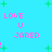 Pixelated cyan background with green plus signs and pink text reading "LOVE U JARED" in four quadrants, some with exclamation marks.