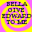 Four identical display text over a yellow and pink spiral background with pixelated lettering