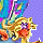 A pixelated fairy with blonde hair and colorful wings appears in multiple poses against a purple dotted background, labeled "Irish Twilight" and "Fairy."