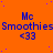 Static orange background with blue text and symbols repeated in a pattern, featuring 'Mc Smoothies <33' on each