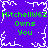 Pixelated green text 'MitchellW62' and 'Owns You' repeated on a purple background with white snowflake-like patterns.