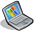 Two symmetrical, pixelated oyster shell shapes with colorful internal patterns on a gray background.