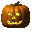A 4x3 contact sheet of pixelated pumpkin icons with glowing facial features, each displaying unique carved expressions and subtle animation variations across frames.
