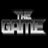 Pixelated grayscale text logo reading 'THE GAME' with a 3D blocky style on black background.