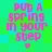 Pixelated text reads "PUT A SPRING IN YOUR STEP" with a small heart below, displayed on a green and cyan checkered background.