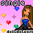 Pixel art contact sheet showing two frames of an animated buddy icon with a cartoon woman, hearts, and text elements on pink and green backgrounds.