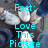 A pixelated image shows a person in dark clothing with white shoes, overlaid by cyan text reading "Fact: I Love This Picture".