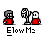 Animated contact sheet of a pixel art character performing an action sequence with repeated text and speech bubble, displayed on gray background.