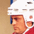 A pixelated contact sheet showing two frames of an animated icon: a hockey player in profile on the left and green text logo on the right.