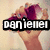 A hand holds purple sunglasses against a light background, with text overlay changing across frames.