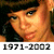 A 50x50 pixel buddy icon featuring a split composition with a person's face on the left and green text on a dark background on the right, including years at the bottom.