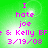 Green background with pink text reading "I hate joe & Kelly BF 3/19/03" in four identical , each showing a bright white light effect at the center