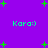 Purple background with green pixelated text 'Kara:)' repeated four times and scattered green star shapes.